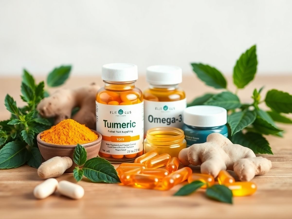 Suplimente naturale pentru sănătatea articulațiilor.