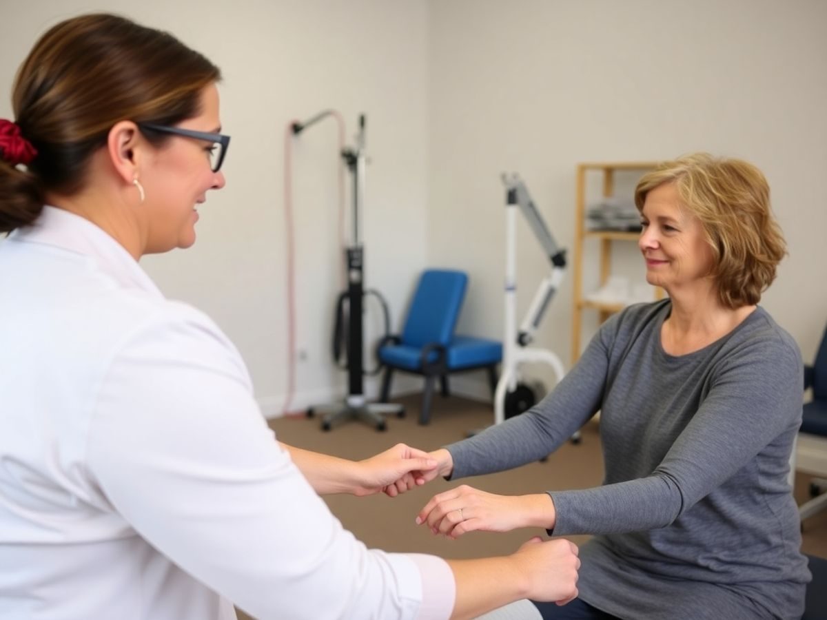 Ședință de terapie pentru afecțiuni neurologice.